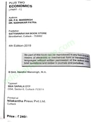 +2 Economics Part-1 By Dr. P K Mansingh And Dr. Sudhakar Patra