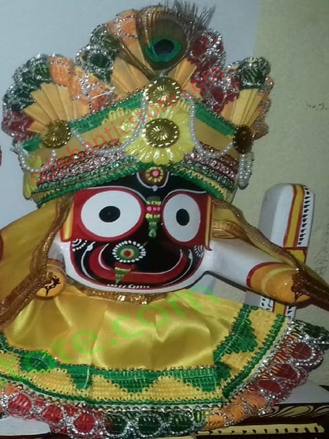 Lord Jagannath Pagadi Dress 4 Inch