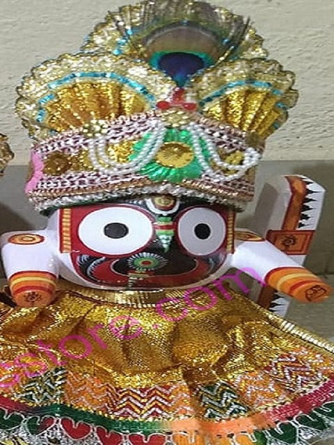 Lord Jagannath Pagadi Dress 4 Inch