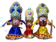 Jagannath Balabhadra Subhadra Puja Pagadi Dress 10 Inch