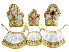 Jagannath Balabhadra Subhadra Puja Pagadi Dress 04 Inch (10CM)