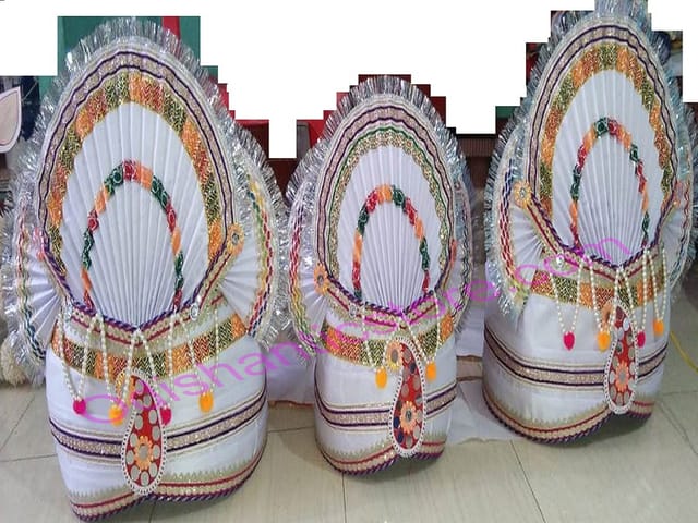 Lord Jagannath Balabhadra Subhadra Puja Pagadi Dress 8 Inch