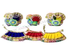 Lord Jagannath Balabhadra Subhadra Puja Pagadi Dress 6 Inch